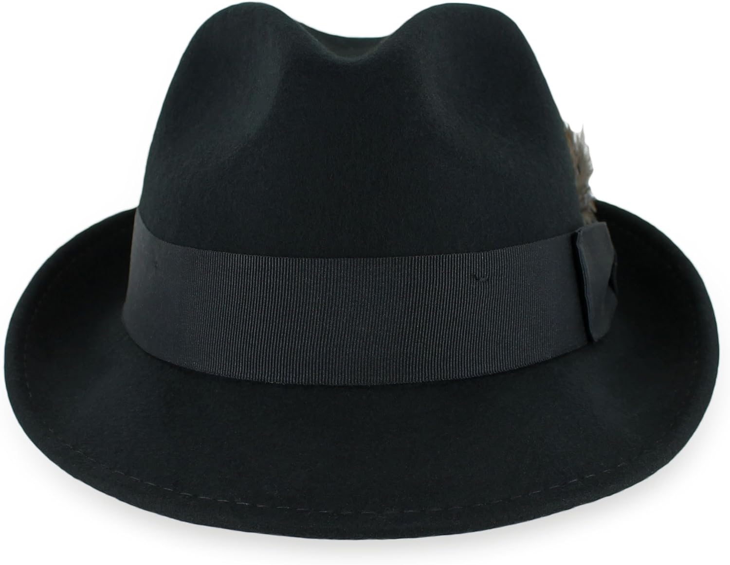 Hats in the Belfry Trilby Men/Women Snap Brim Vintage Dress Fedora Hat 100% Wool - Image 3