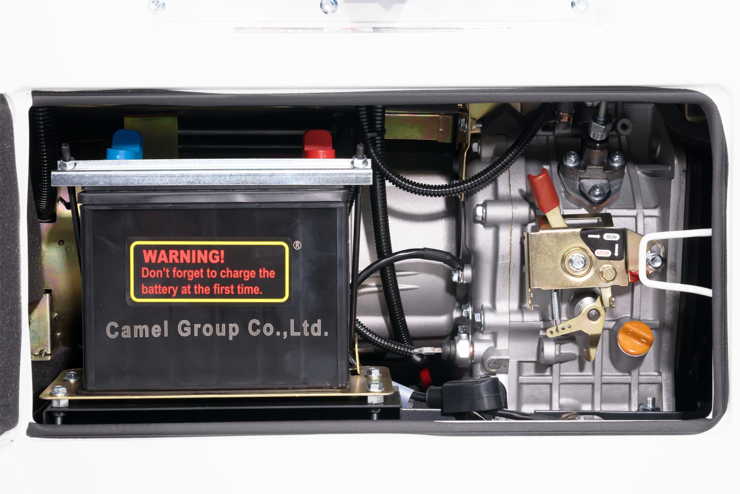 Silent Notstromaggregat 5500W 230V + 400V Stromerzeuger 4-Takt-Dieselmotor Stromaggregat luftgekühlt Starkstrom Eletro-Starter Generator leise Diesel Notstromaggregat 5,5kW