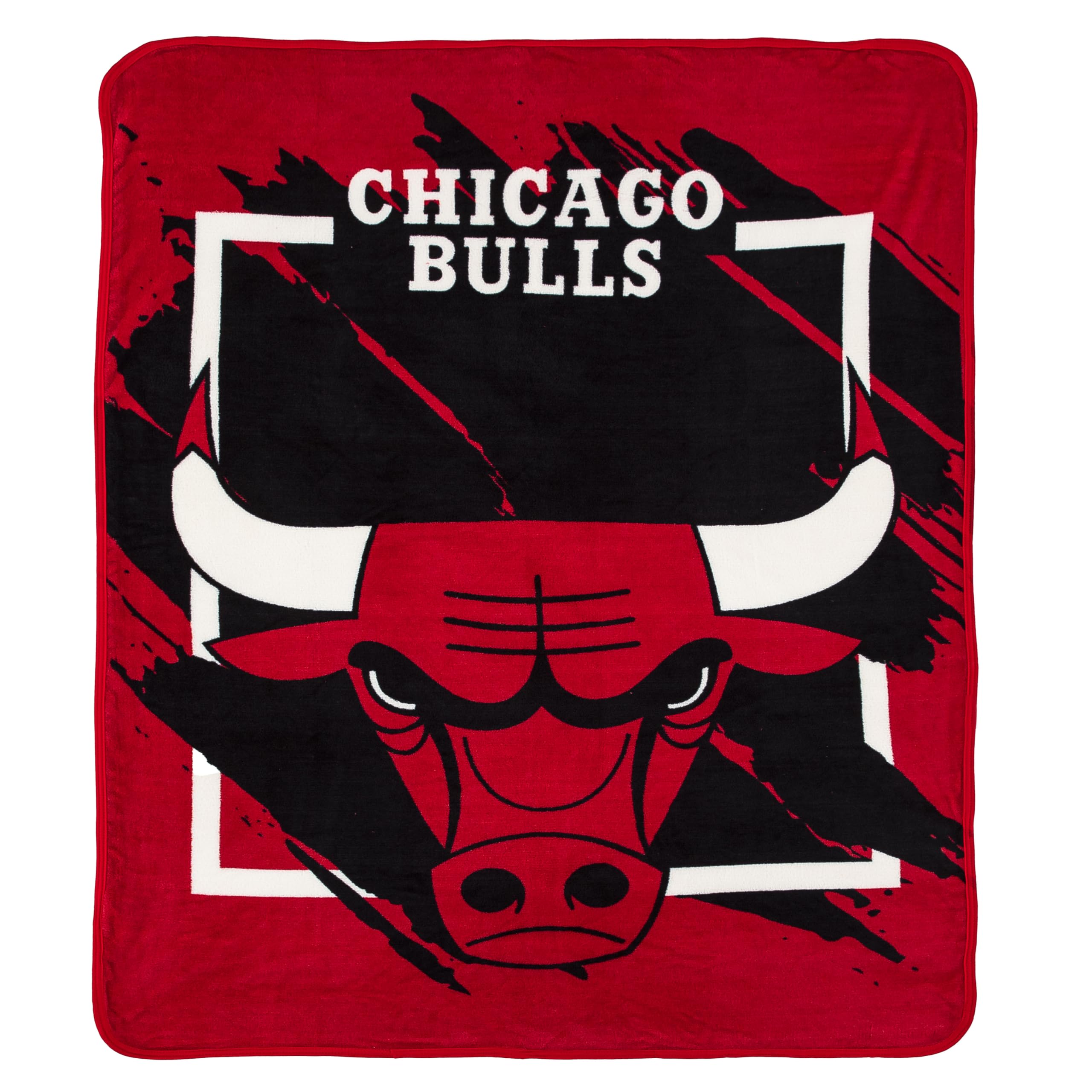 Northwest NBA Chicago Bulls Micro Raschel Throw Blanket, 46" x 60", Dimensional