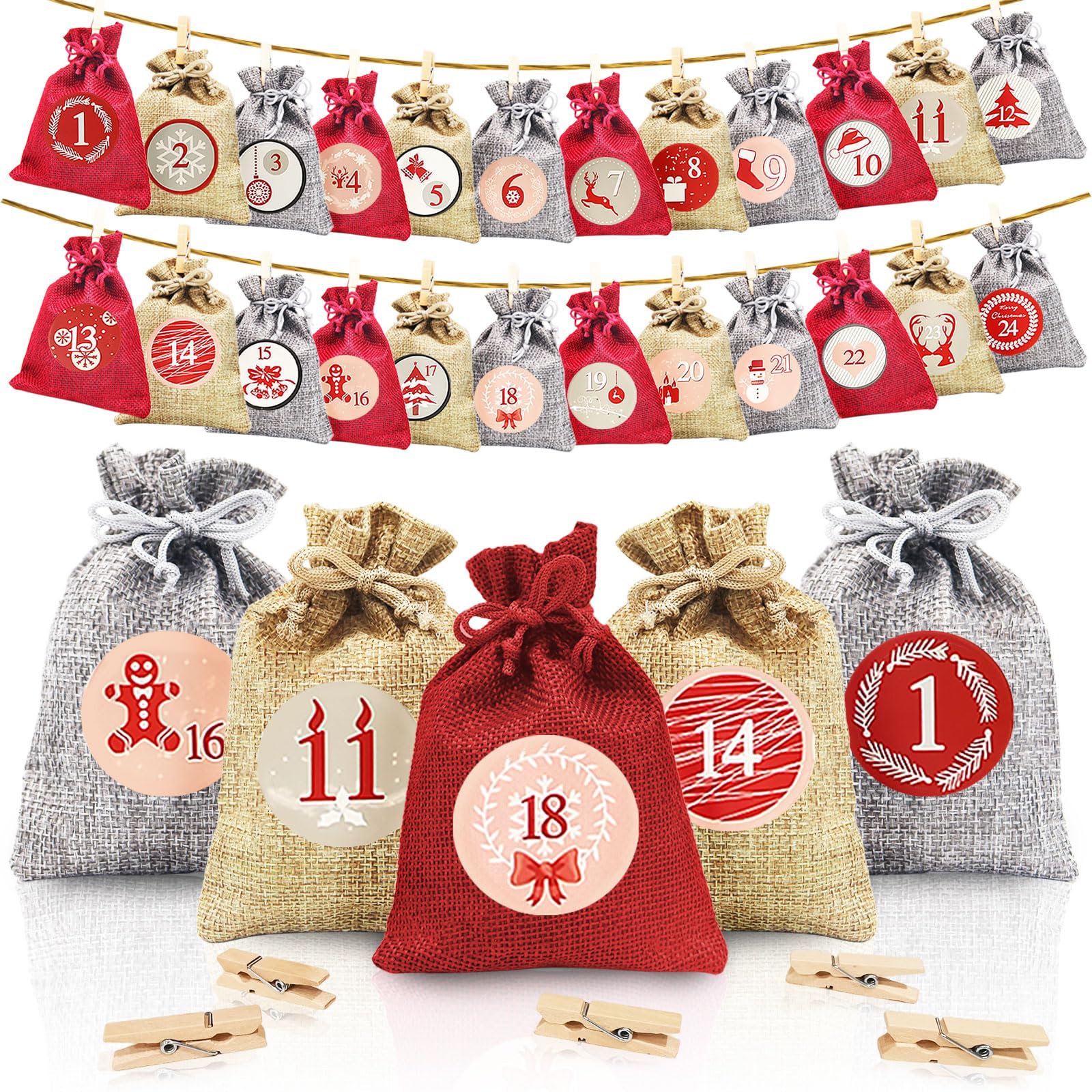 calendrier de l'avent à remplir diy