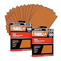 Vista 11 de Fandeli Papel de lija de madera Grano 220 25 hojas de 9 x 11 pulgadas Lijado de madera a mano Ideal para lijadora orbital