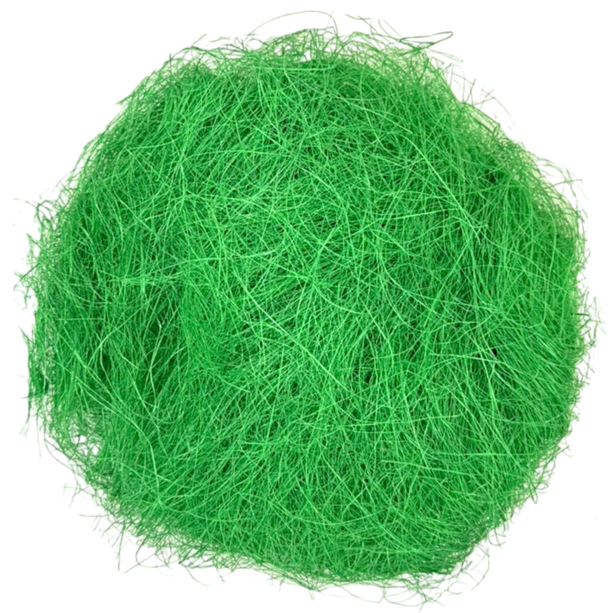 MIJOMA Deko Gras für Bastelfreude: Sisal Fasern zum Basteln, Ostergras für Nest & Geschenke, 50g, Vielfältige Farben (grün) Küche, Haushalt & Wohnen