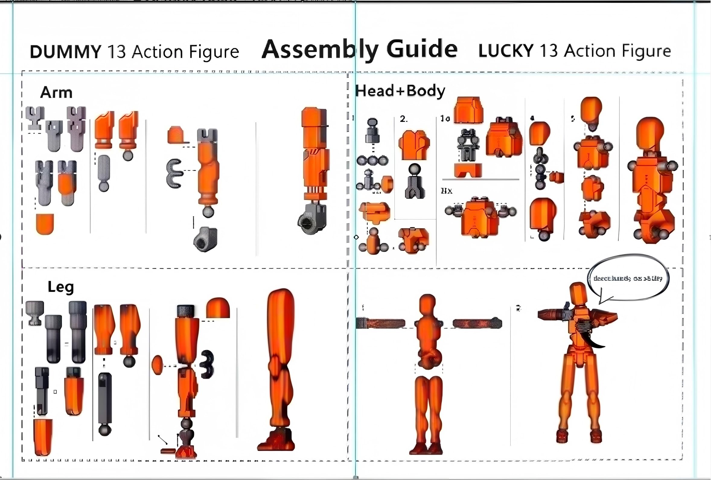 ZhuXlXxlLiand T13 Action Figure 3D Printed Titan 13 Action Figures Assembled T13 Actions Figure Multi-Jointed Movable Toys 13 Actions Figures for Toy Collectors and Desk Decorations - Image 2