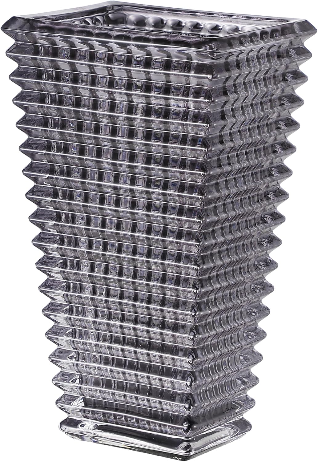 mcmcncuiu crystal glass vase, large crystal vases for flowers, large flower vase, black modern vases for living room, bedroom, kitchen, dining table, mantle, wedding, 11 inches x-large black