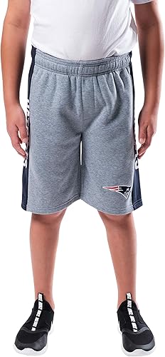 Ultra Game NFL - Pantalones cortos de forro polar súper suave para niños