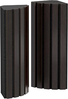 Acoustic Corner Bass Trap | Low-Frequency Absorption for Studios & Theaters | 50x23cm | Soundproofing, Absorption, Diffusion | Color: [x2 POLETRAP | Wenge]