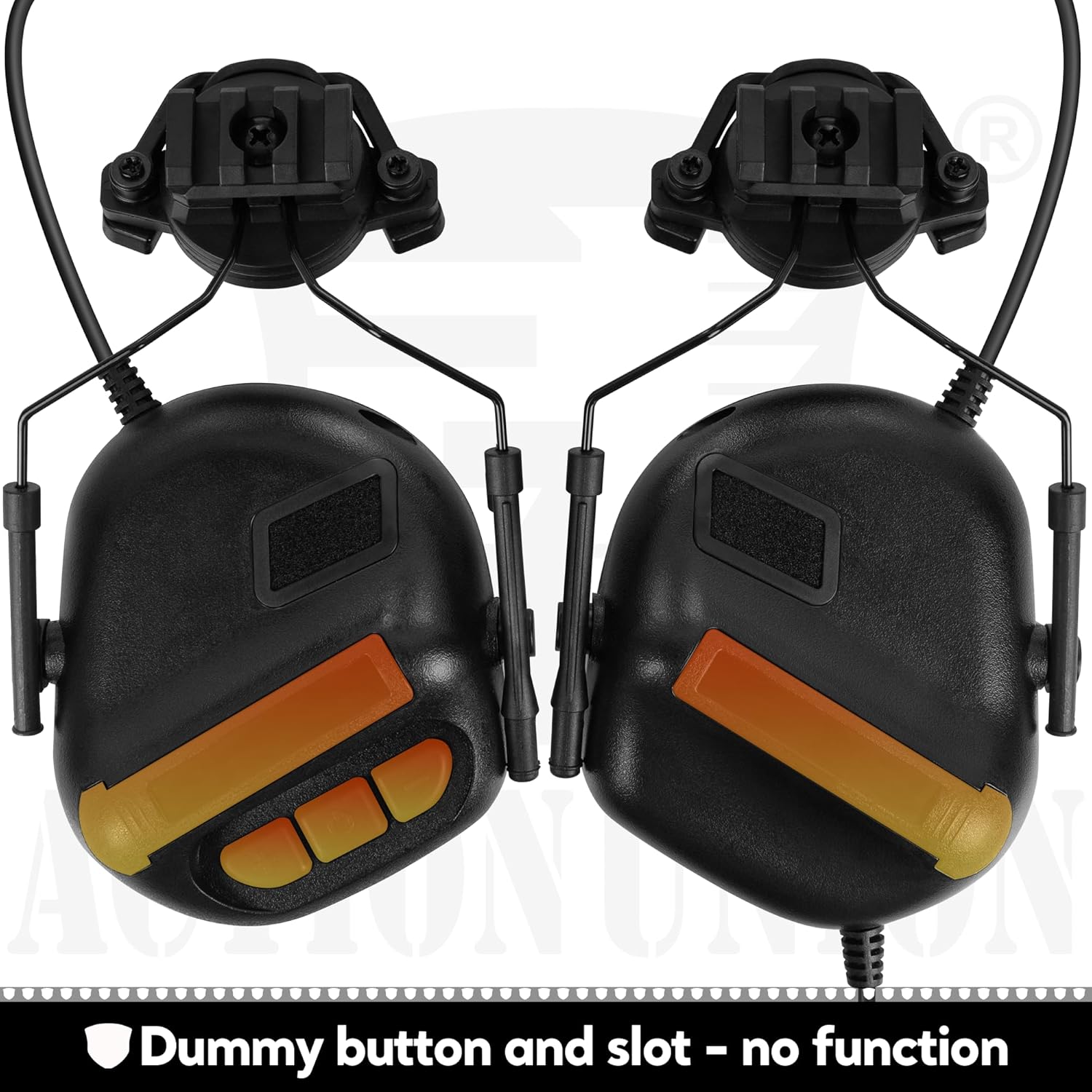 ACTIONUNION Tactical Headset for Airsoft Helmet No Noise Reduction