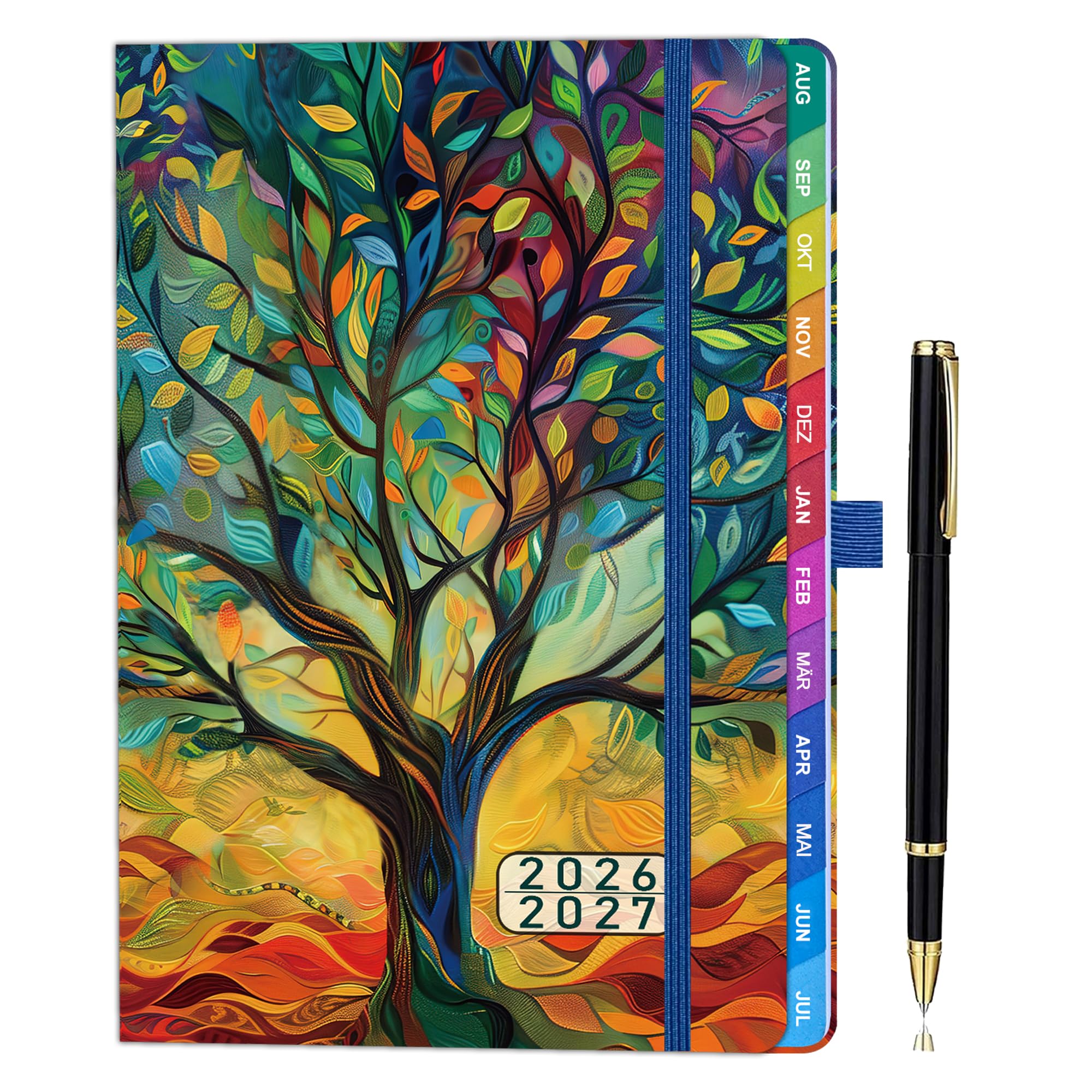 Lehrerplaner 2026–2027 A5+, Lehrerkalender mit Notenlisten, Klassenorganisation & Unterrichtsplanung, Schulplaner Lehrer, 100gsm Papier, Hardcover