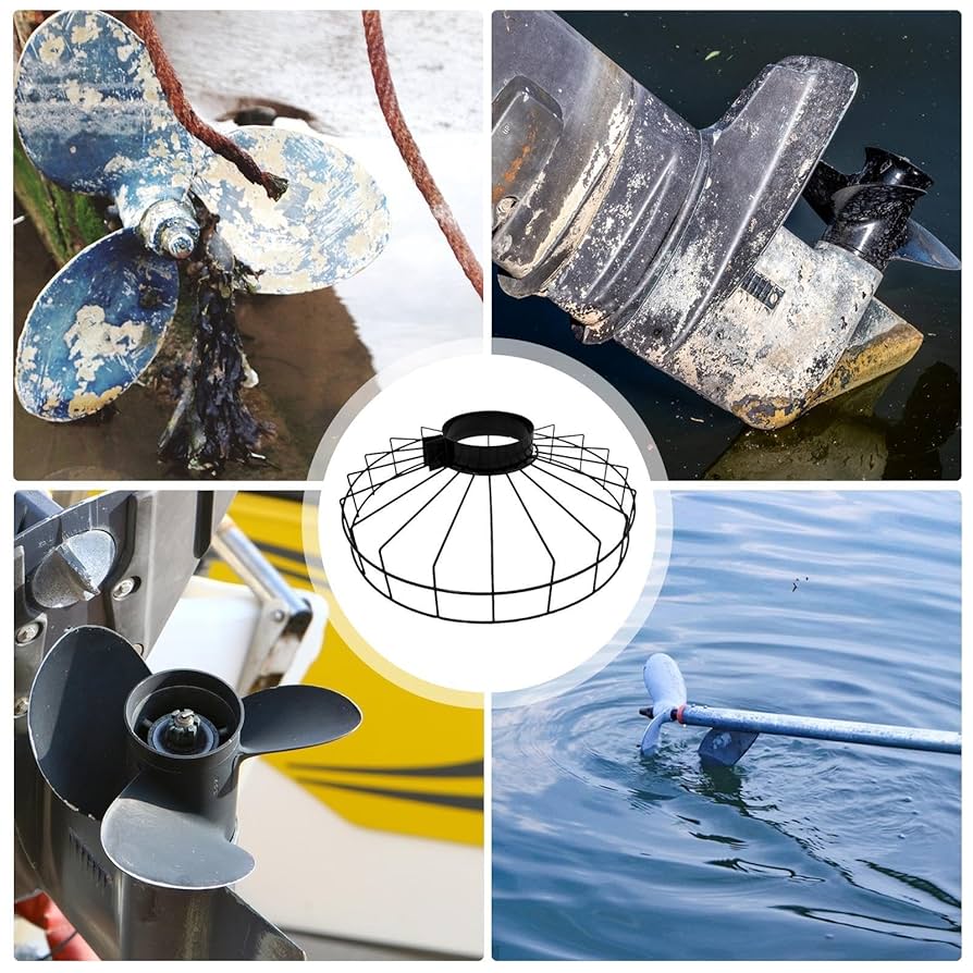Propeller Protective | Outboard Machine Propeller Steel Net Covers,Marine Hardware To Prevent Debris, Protection Accessories For 12V DC Traction Motors