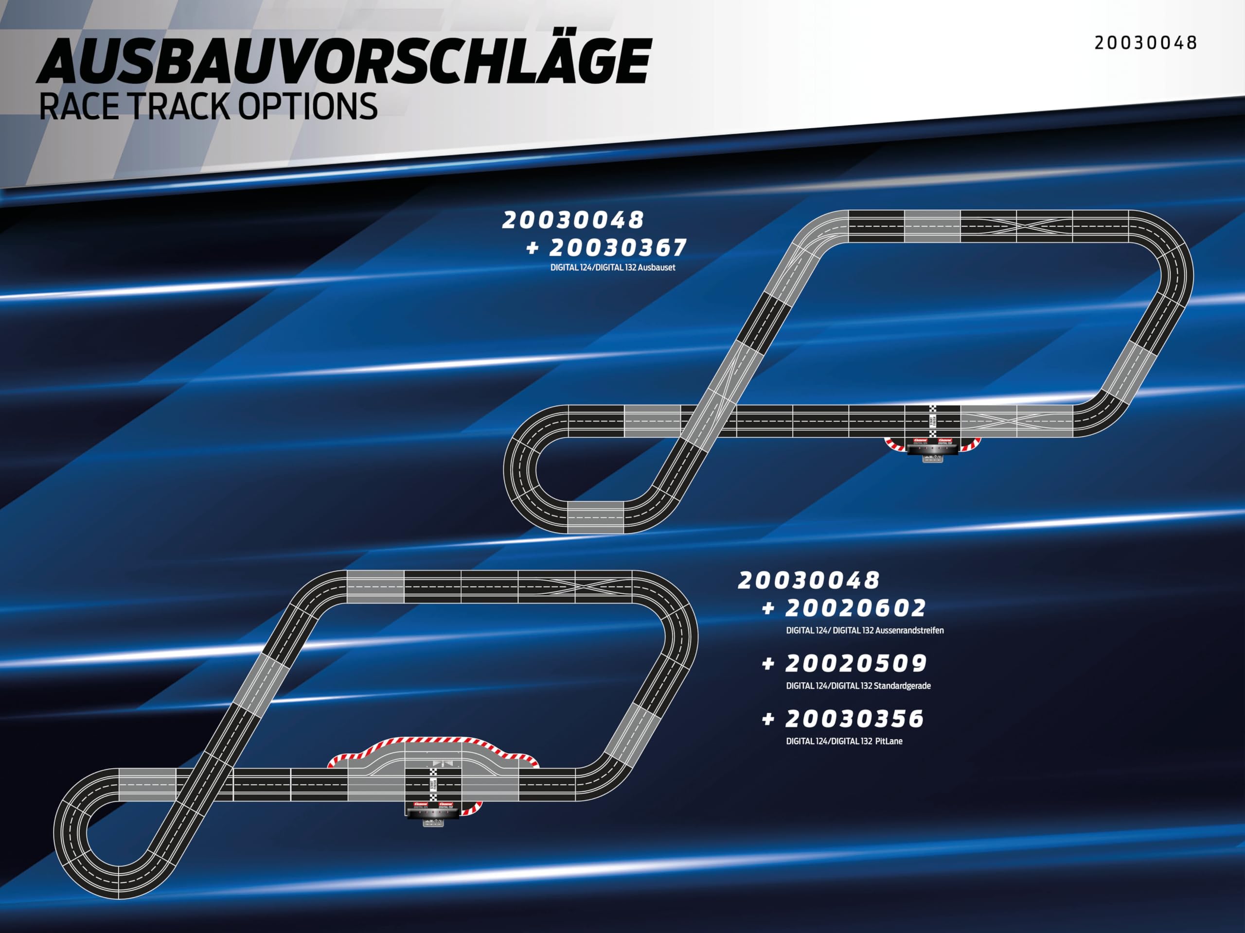 Carrera Digital 132 / Formula 1 Race of The Champions/Red Bull Racing RB20 M. Verstappen vs. S. Pérez / 7,3 m Racetrack/Wireless 2.0 / Up to 6 Drivers/Scale 1:32 Formula 1 Racetrack Set