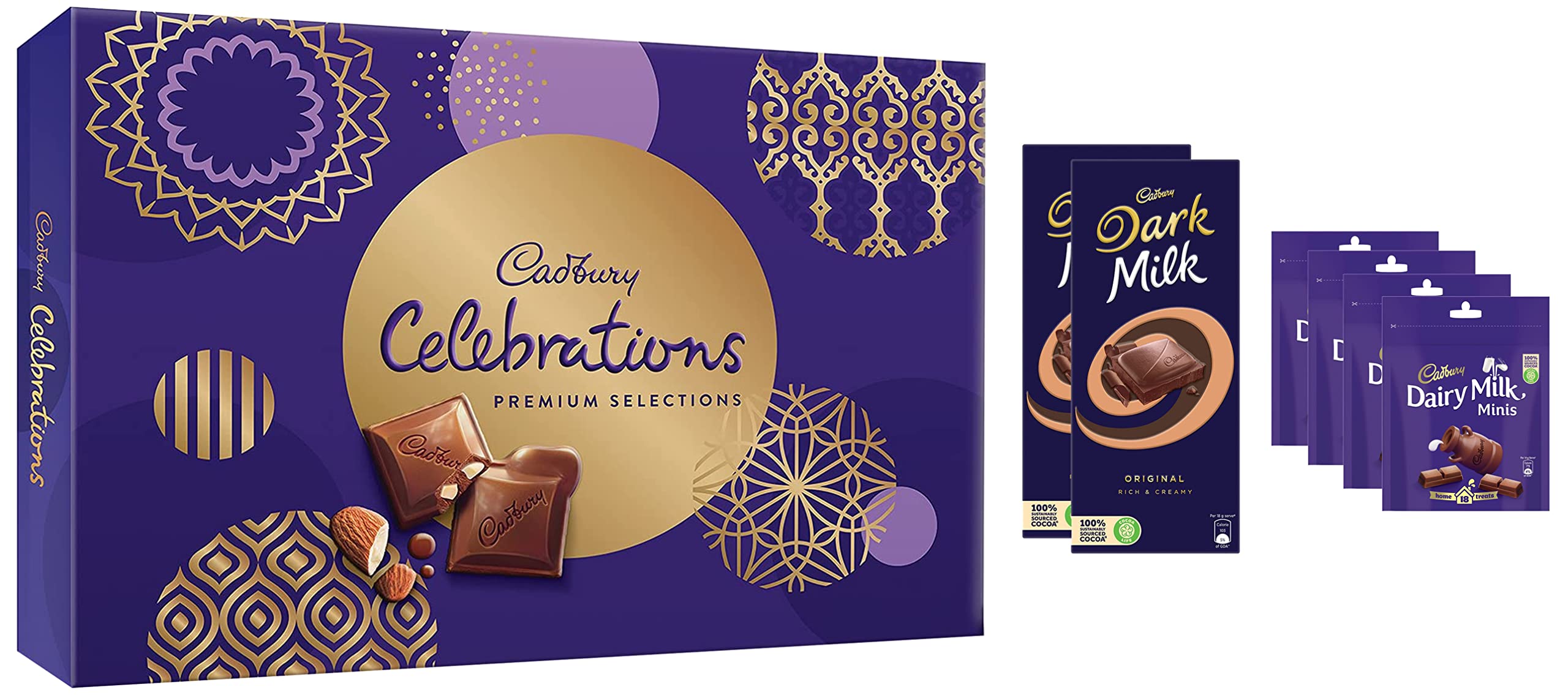 Buy Cadbury Celebrations Chocolate Gift Pack Assorted, Premium, 281 g