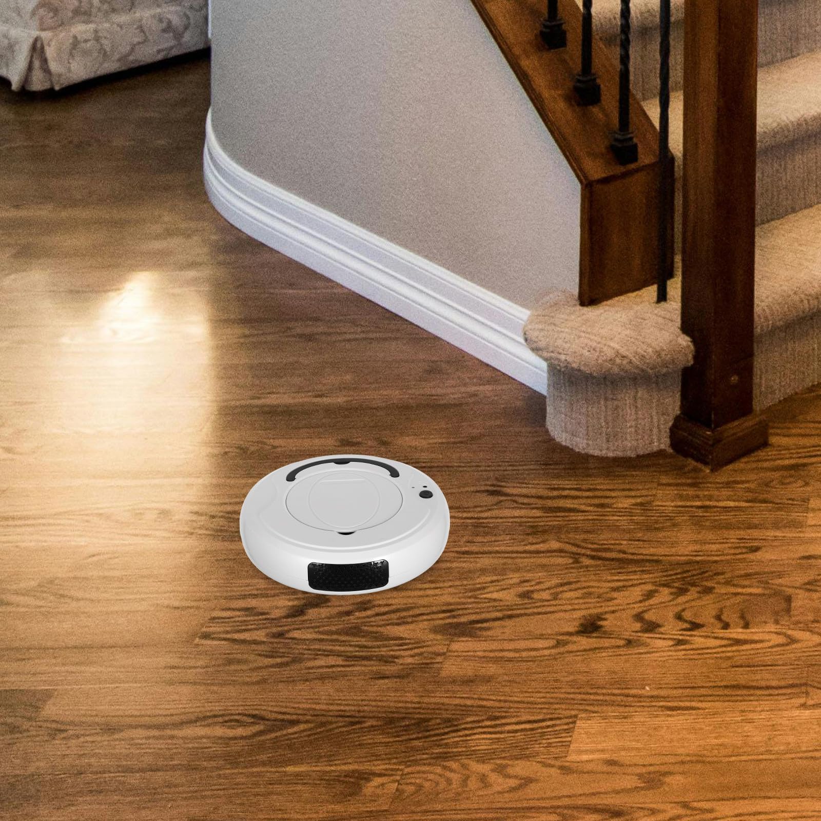 Zerodeko Aspirador Automático Inteligente y Sistema de Evitación de Obstáculos Robot Diseño Ruido para Limpieza de Polvo y Alfombras en Hogar