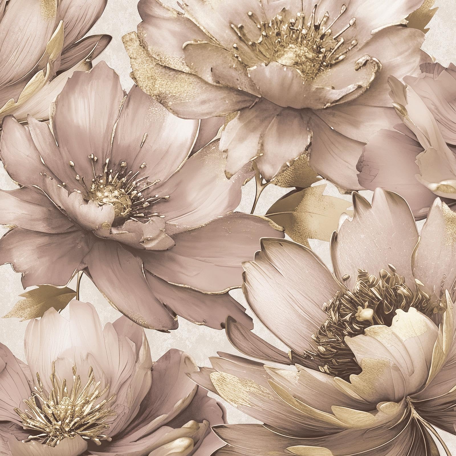 Muriva Aminah Floral Blush Wallpaper 224502