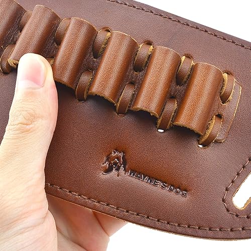 Miniatura 4 de Cartucho de cuero para cinturón de soporte de bucle para cinturón de funda deslizante para .30-30 .357 .308 .45-70 30-06 12GA 16GA 20GA