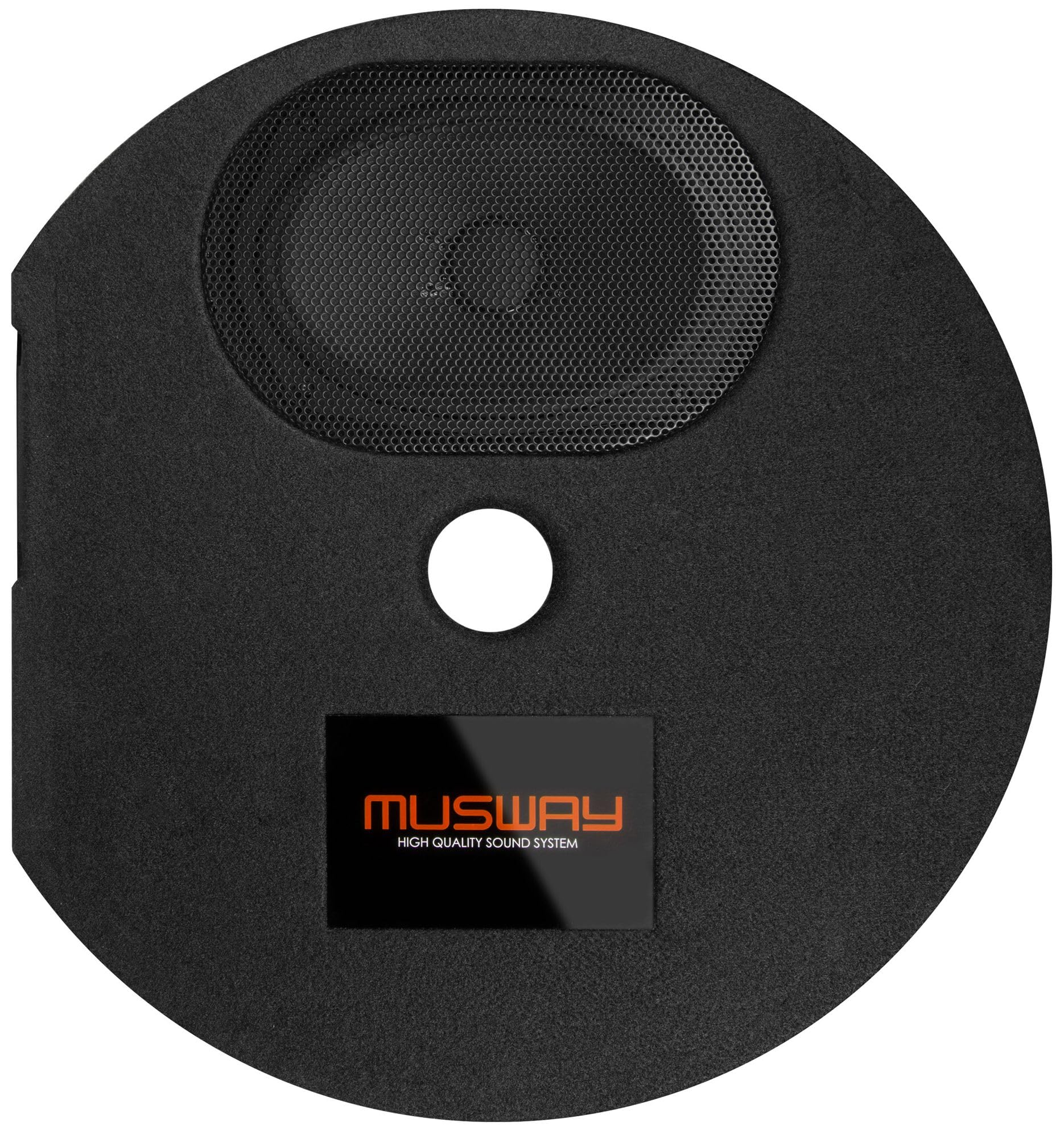 Musway MW300Q - Bassreflex Subwoofer für die Reserveradmulde mit 15 x 23 cm (6 x 9') Subwoofer