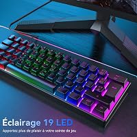 TECURS MK203 Kompakt Mechanikus Billentyűzet 60% Méretben - Fekete Vezetékes Gaming Klaviatúra AZERTY Kiosztással

AI: I need to create a Hu 7