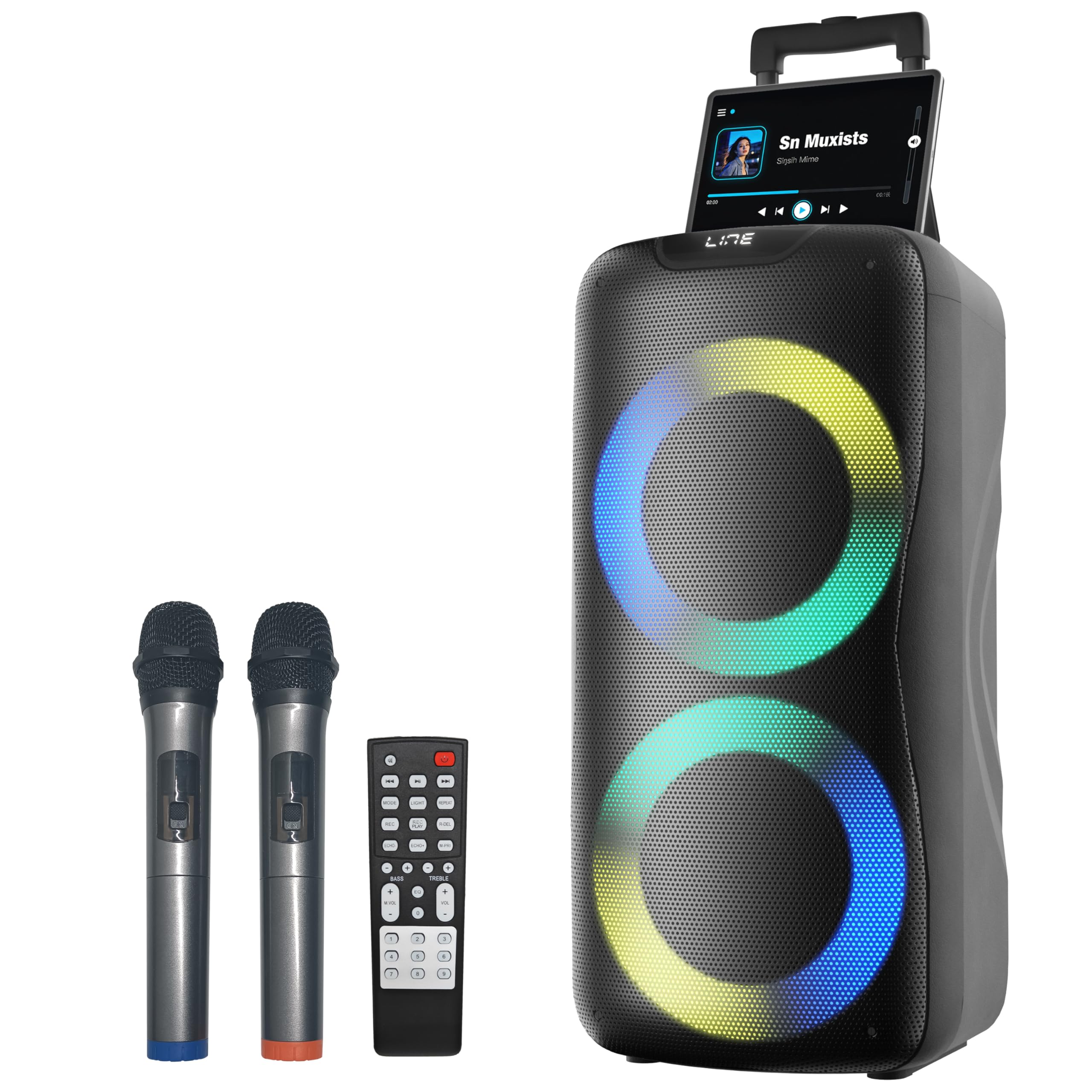 800W Karaoke Machine for Adults, Bluetooth Party Speaker with Dual