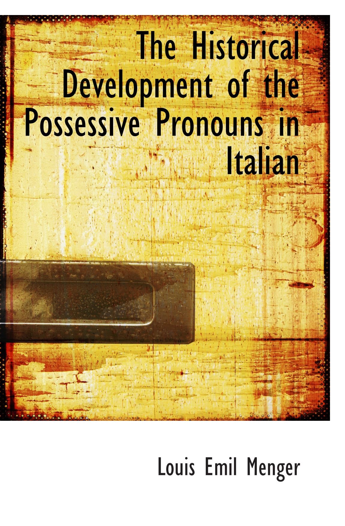 Buy The Historical Development Of The Possessive Pronouns In Italian buy-the-historical-development-of-the-possessive-pronouns-in-italian