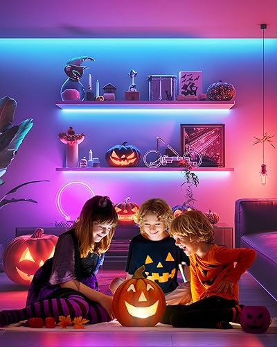 Miniatura 8 de HitLights - Tira de luces LED resistente a la intemperie 4 tiras LED RGB precortadas de 12 pulgadas48 pulgadas kit de acento LED SMD 5050 con