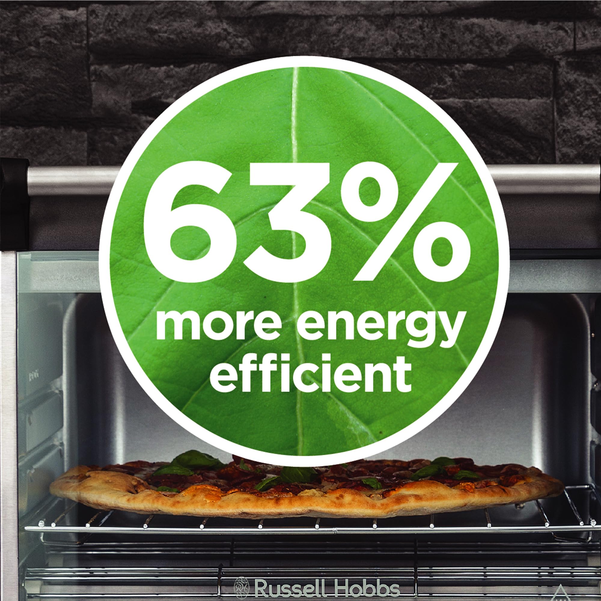 Russell Hobbs Fornetto Elettrico Multifunzione 5-in-1 - Friggitrice ad aria calda, Mini forno, grill, Tostapane, Funzione riscaldamento - 20 l, pizza 30 cm, Cestello, Teglia, Griglia, 26680-56