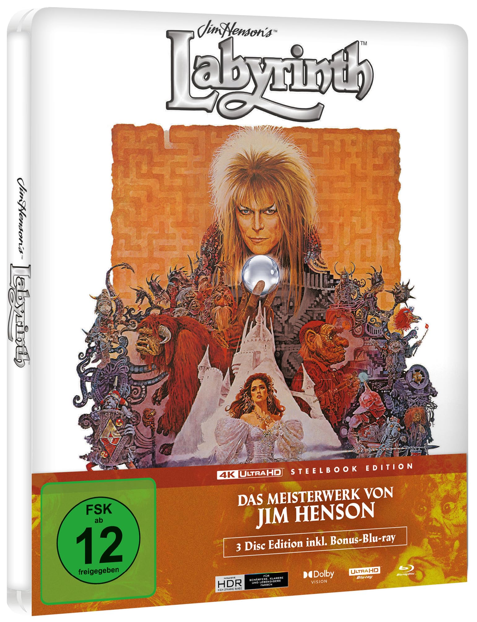 Die Reise ins Labyrinth   (4K UHD STEELBOOK) (4K Ultra HD | Blu-Ray)