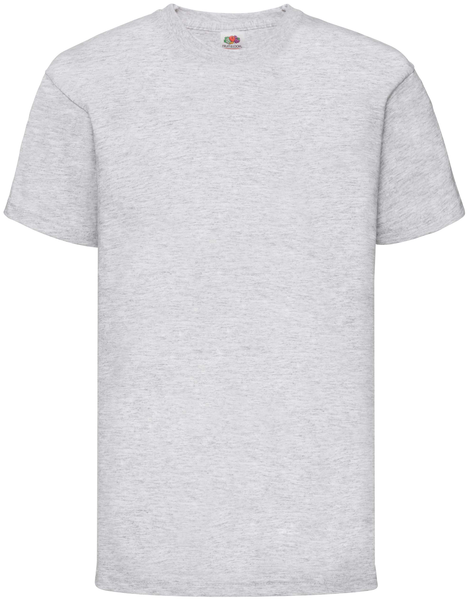 Fruit of the Loom Unisex Kids Original Crew Neck Short Sleeve T-Shirt, Grey (Heather Grey), 5-6 Years (Manufacturer Size: 116)