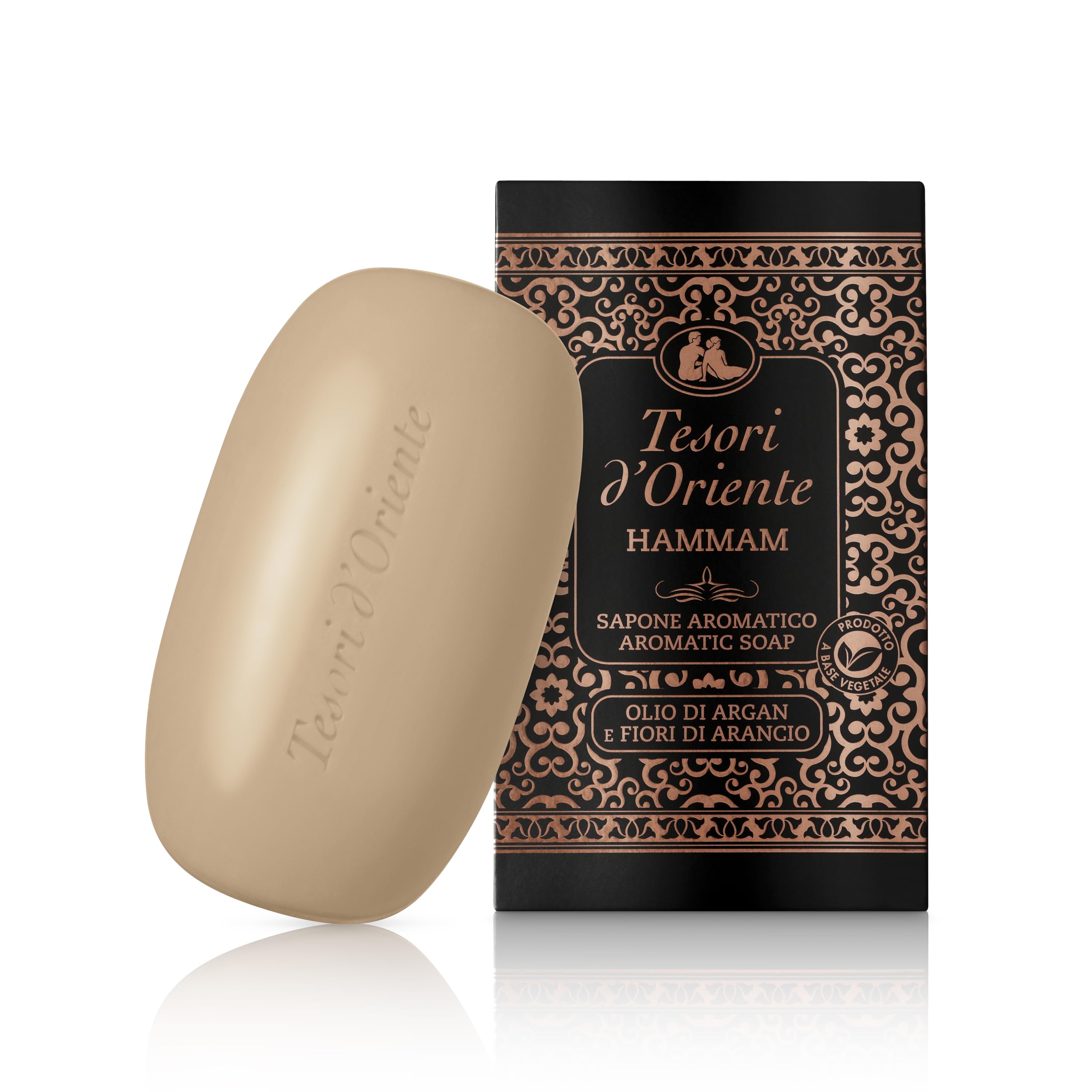 Tesori d'Oriente - Sapone Solido Hammam, Saponetta Aromatica, Fragranza Fruttata, 125gr