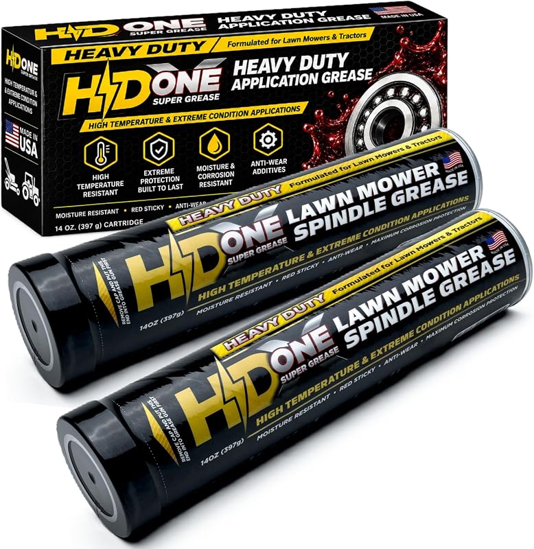 HD Switch 2 Pack X-ONE Heavy Duty High Temperature Bearing Grease for Toro ZMaster Exmark Laser Z Phaser Quest Staris Pioneer Navigator Viking Next Radius Turf Tracer Ranger Dingo Blade Spindle Wheel