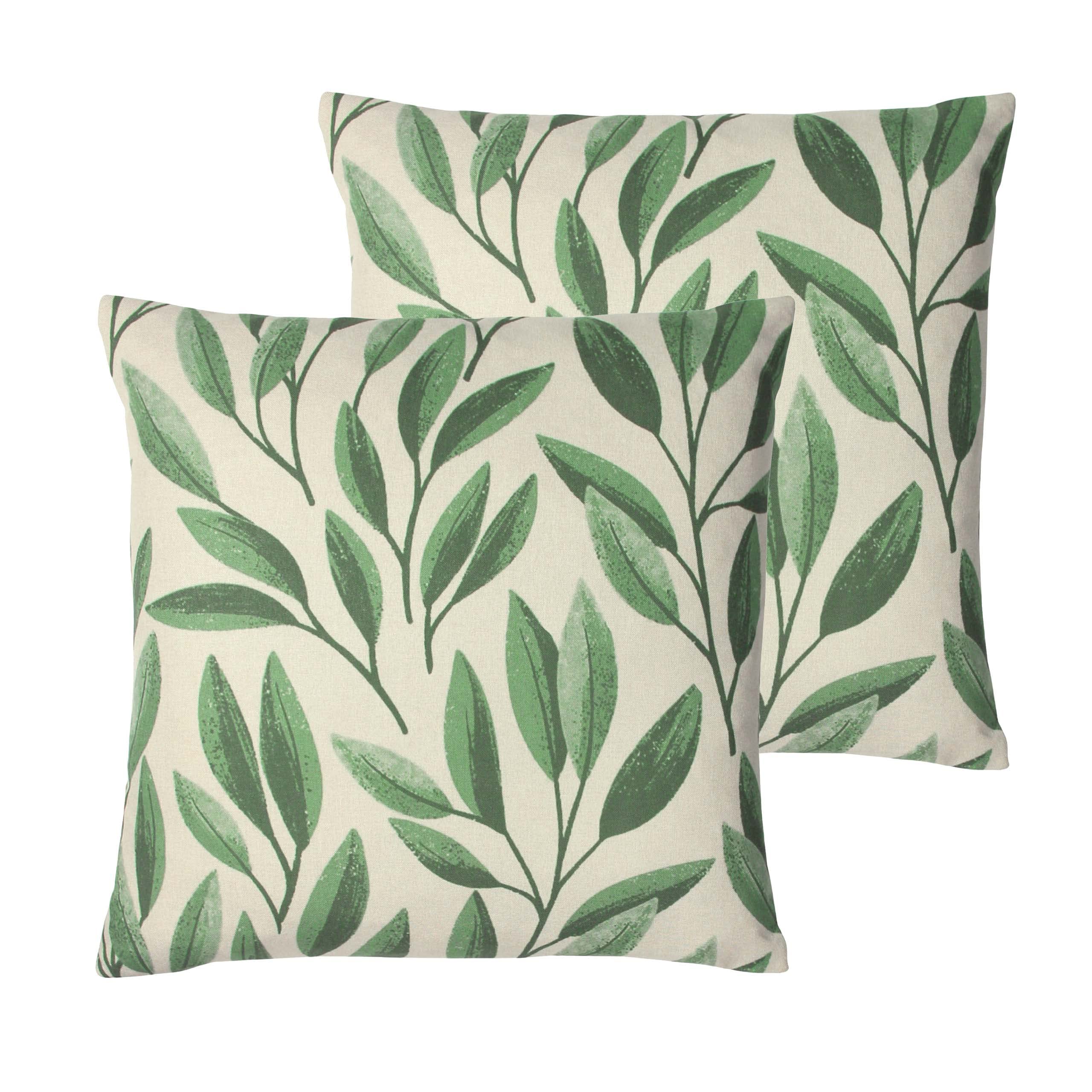Paoletti Laurel Feather Filled Cushions Twin Pack