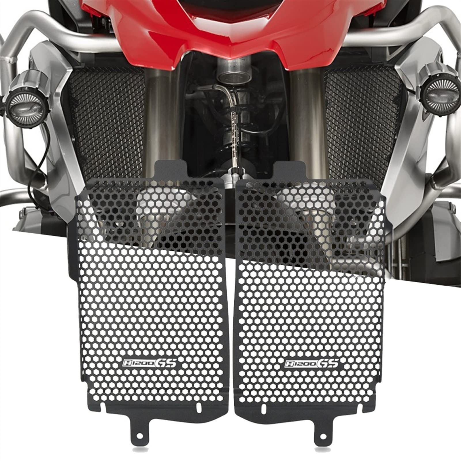 SSFRI Motorcycle Radiator Grille Guard Cover Protection Compatible with BMW R 1200 GS R1200GS Adventure R1200 GS ADV 2013 2014 2015 2016 2017 2018 (Color : R1200GS ADV, Size : A)