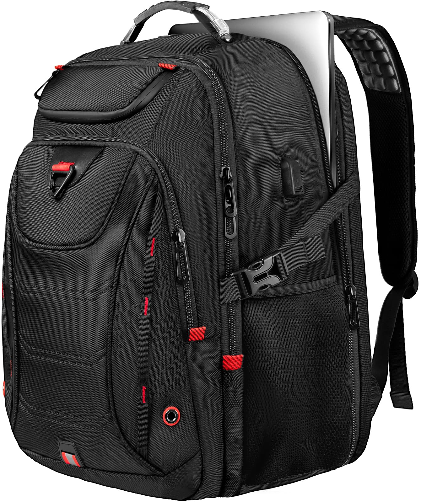 Z-MGKISS 55L Extra Large Travel Backpack, 18.4 Inch Laptop Backpack for Men, Water Resistant, TSA Flight Approved, Business Work Bag with USB Charging