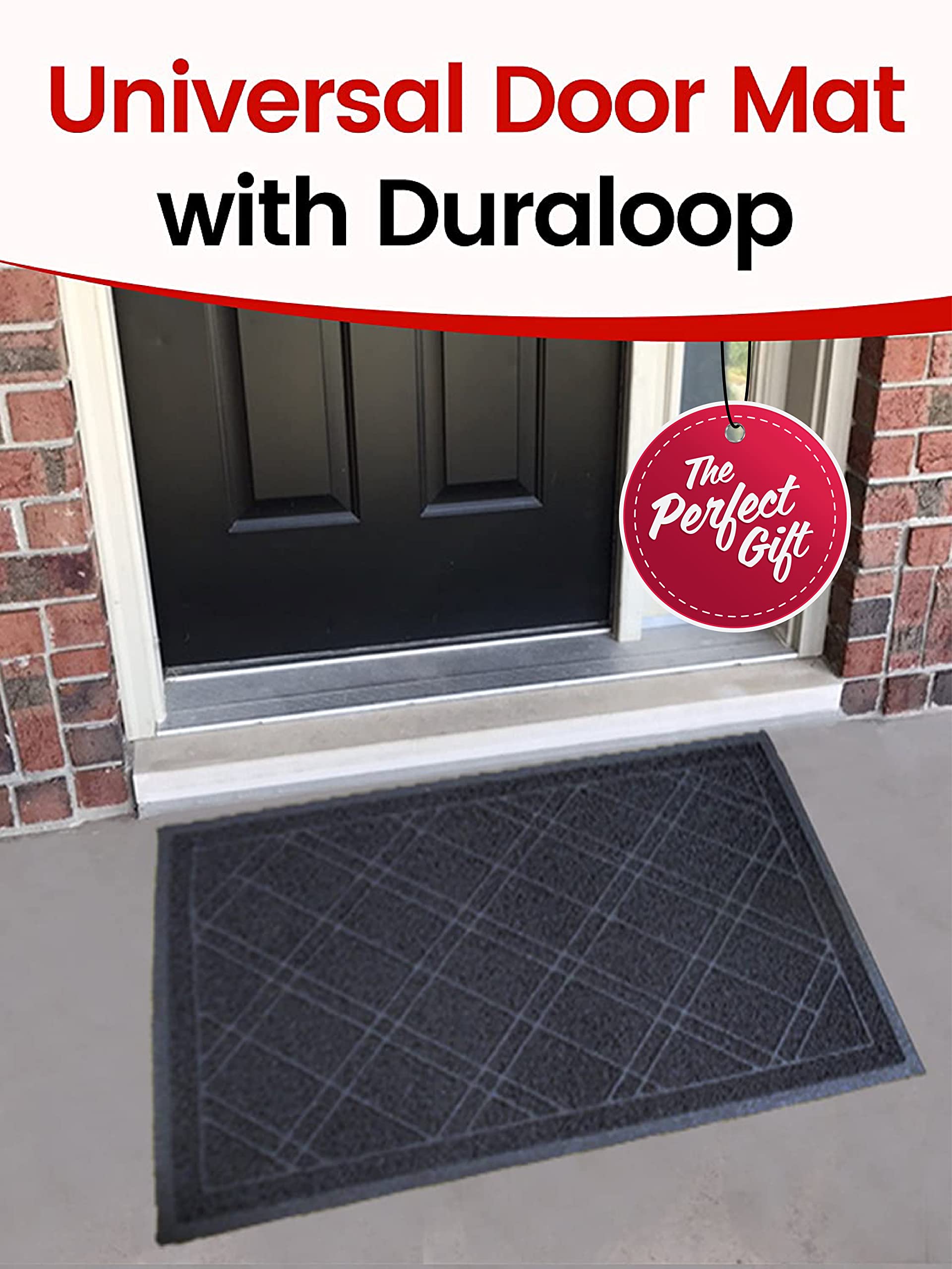SlipToGrip Universal Door Mat XL Size 42” x 35” Anti Slip, Durable