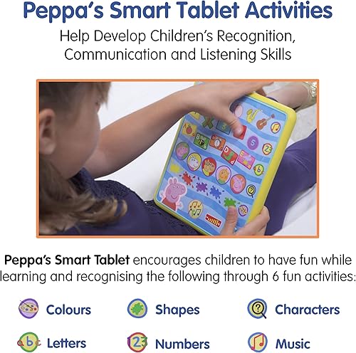 Miniatura 3 de Peppa Pig PP04 Peppa's Smart Tablet Toy para niños, multiaprendizaje interactivo y desarrollo infantil, colores, números y reconocimiento de letras