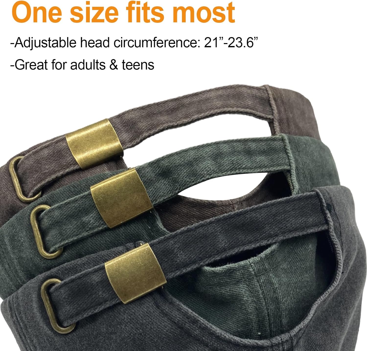 3 Packs Washed Plain Baseball Cap, Retro Adjustable Unstructured Cotton Dad Hats Gift for Men/Women - Image 3