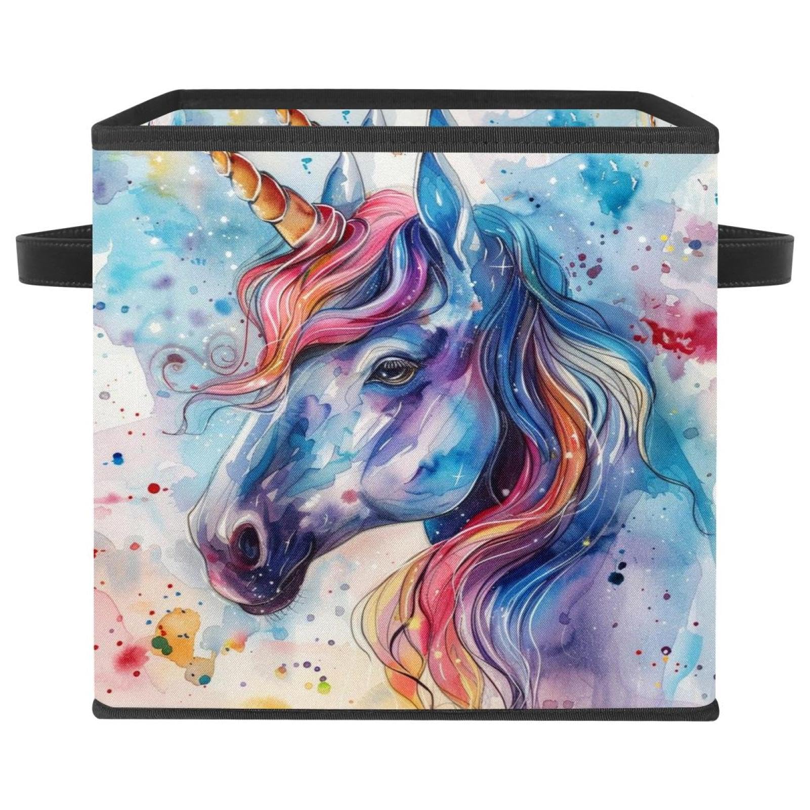 Panier de rangement licorne pliable pour organiser la chambre de bébé