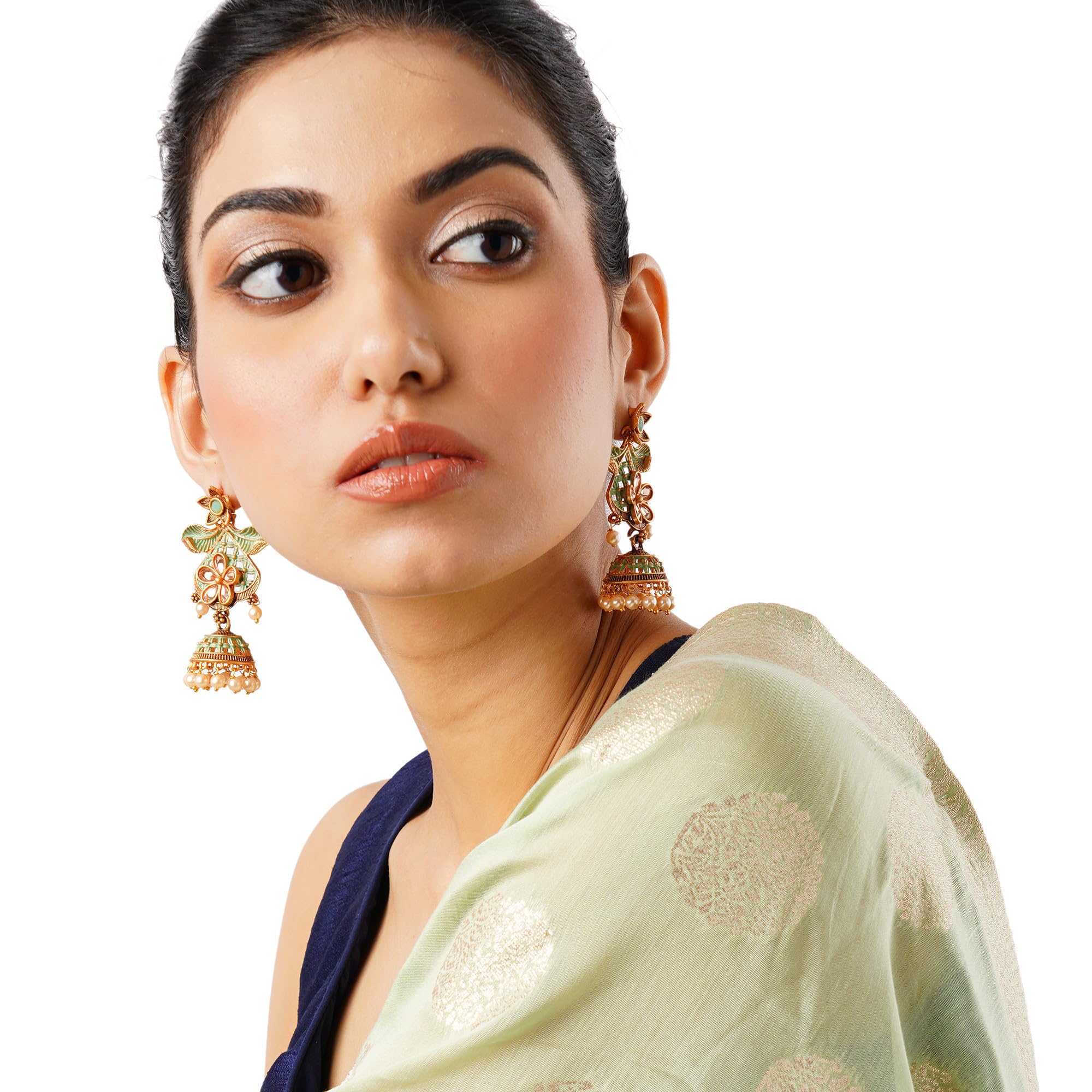 Handcrafted Ethnic Earrings with Detailing