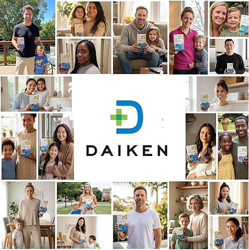 Vista 7 de DAIKEN Gomitas de aceite de pescado de alta concentración para niños, sin azúcar añadido, envueltas individualmente, 300 mg de DHA y EPA