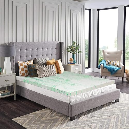 Miniatura 9 de BedsPick Cubrecolchón de espuma viscoelástica King de 3 pulgadas, con infusión de gel, protector de colchón de espuma King