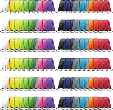 120pcs 20color Drawstring Bags Bulk, Drawstring Backpack Bulk DrawstringBags Draw String Bags Pack Bulk Draw String Back Bag String Backpack GymDrawstring Bags DrawstringBackpack