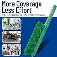 Vista 6 de Cepillo de mostrador manual Sparta de 8 pulgadas de cerdas suaves, cepillo para el polvo de uso múltiple con mango de 5 pulgadas para mesas, Verde