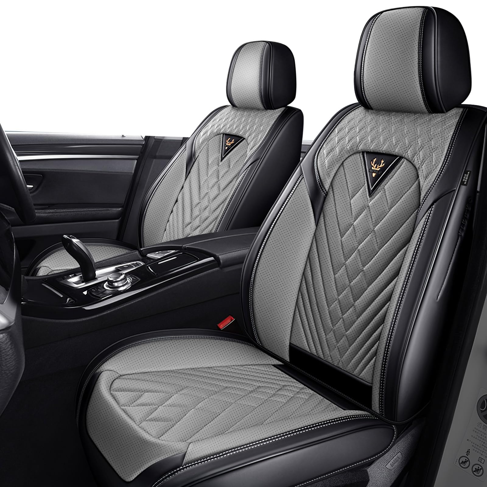 SLJU Seat Covers (Black Gray, 2 Front)