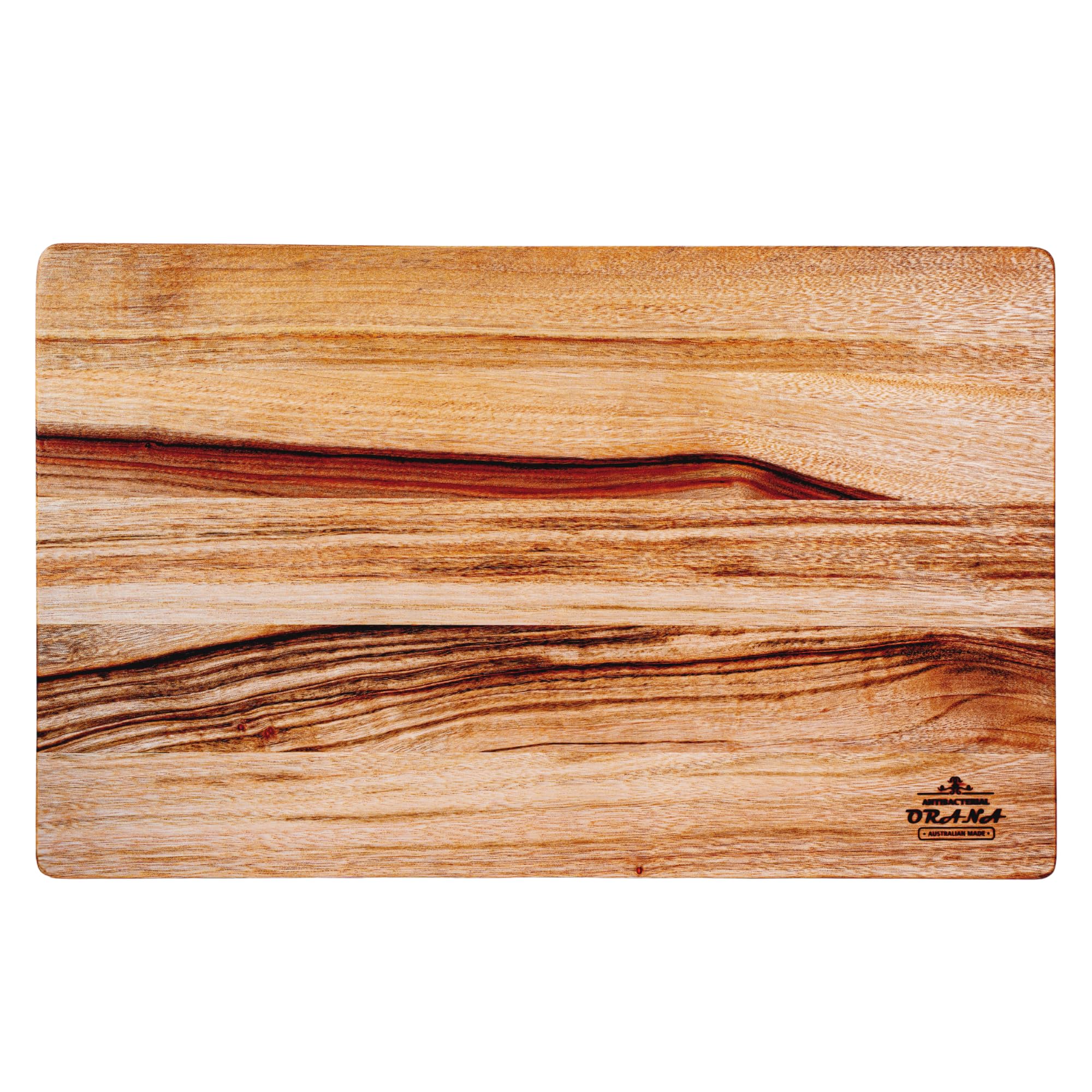 Orana Edge Grain - Tabla de cortar de 50 x 31 cm, hecha a mano, hecha a mano en Australia, alcanfor, Laurel Orana, tabla de cortar única