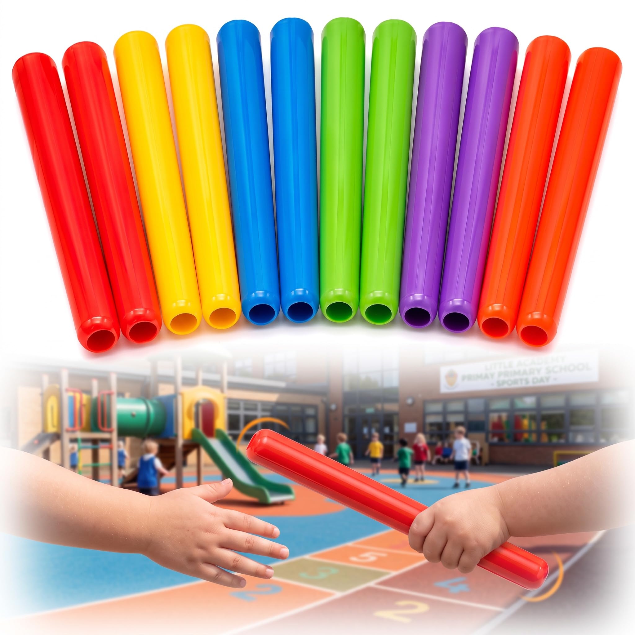 Seenelling Relay Batons for Kids Plastic