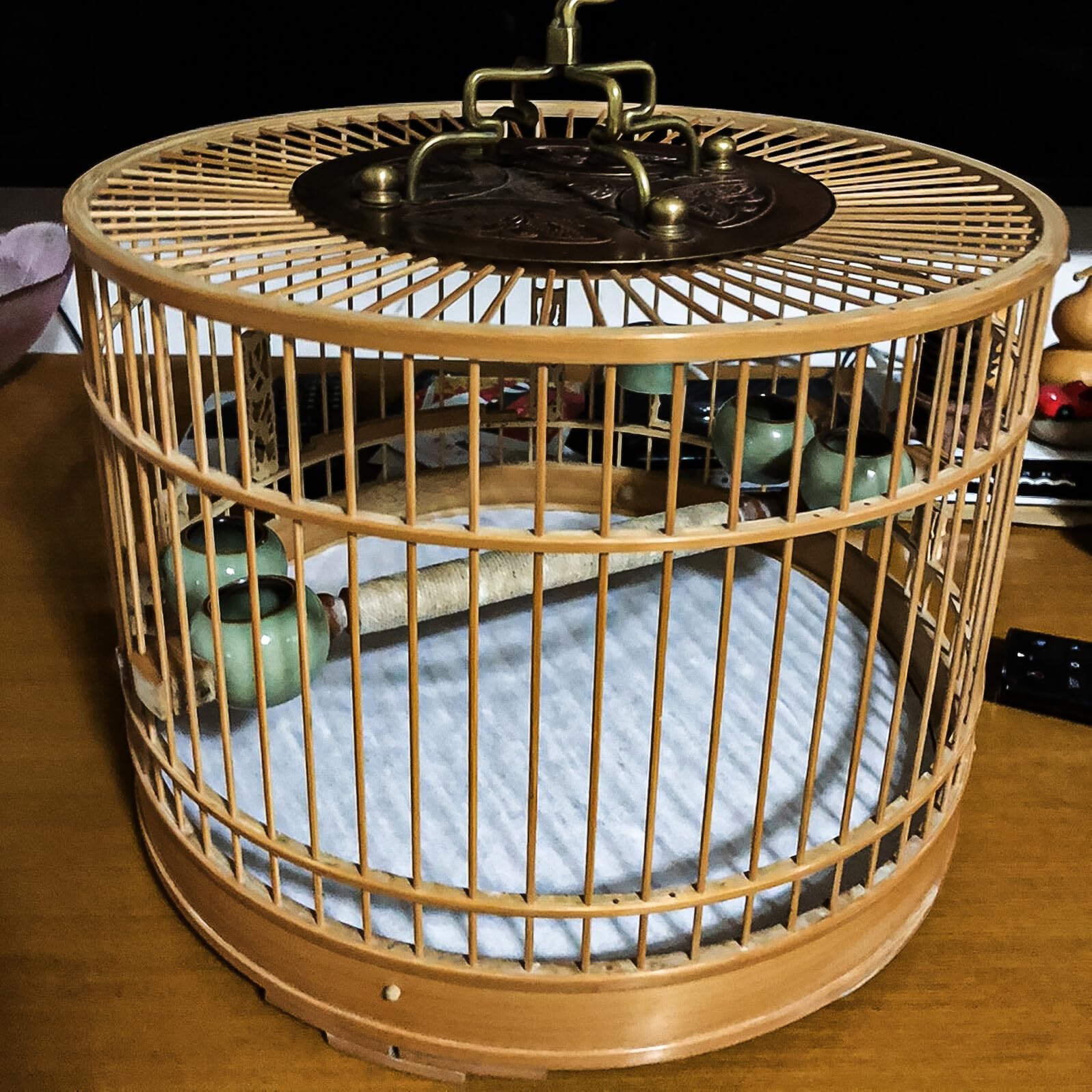 100 Piezas Unidades Papel Desechable para Jaulas de Pájaros Absorbente y Natural Cojín Protector para Jaulas de Fácil Limpieza y Reducción de Olores Diámetro