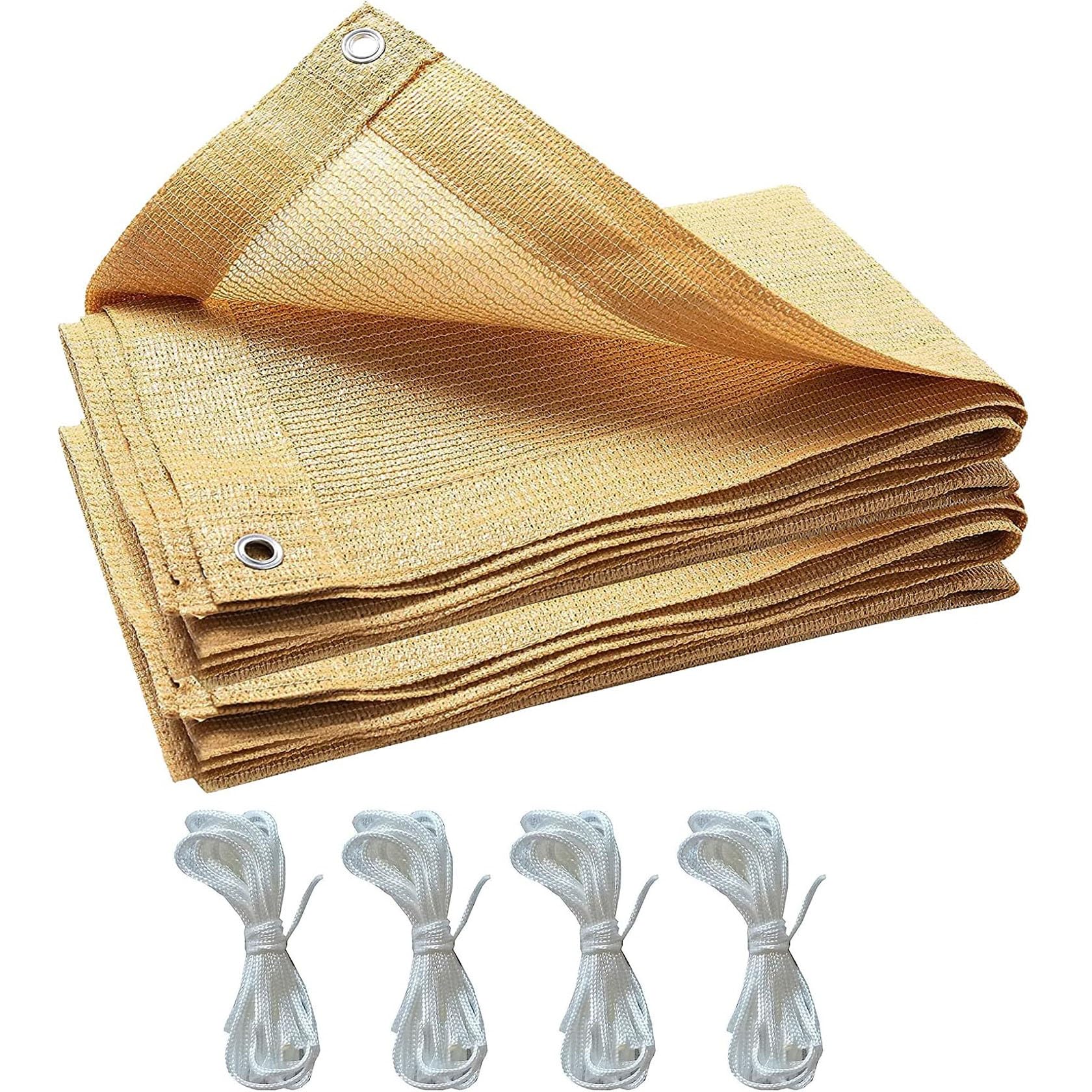 Voile d'ombrage rectangulaire pour protéger du soleil les grands espaces de vie extérieurs