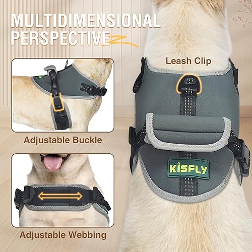 Vista 28 de Coderas para perros para callos, úlceras por presión y dislocación de hombro, soporte para codo y hombro canino para perro, soporte para pierna