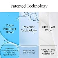 Vista 3 de Neutrogena Toallitas para quitar maquillaje micelares sin alcohol para el rostro, eliminan la máscara impermeable y el aceite, toallitas de tela