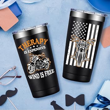Motorcycle Gifts for Men, Therapy Is Expensive Wind Is Free Motorcycle