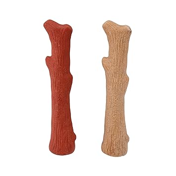Petstages Dogwood Wood Alternative Dog Chew Toy, Original & Mesquite 2-Pack