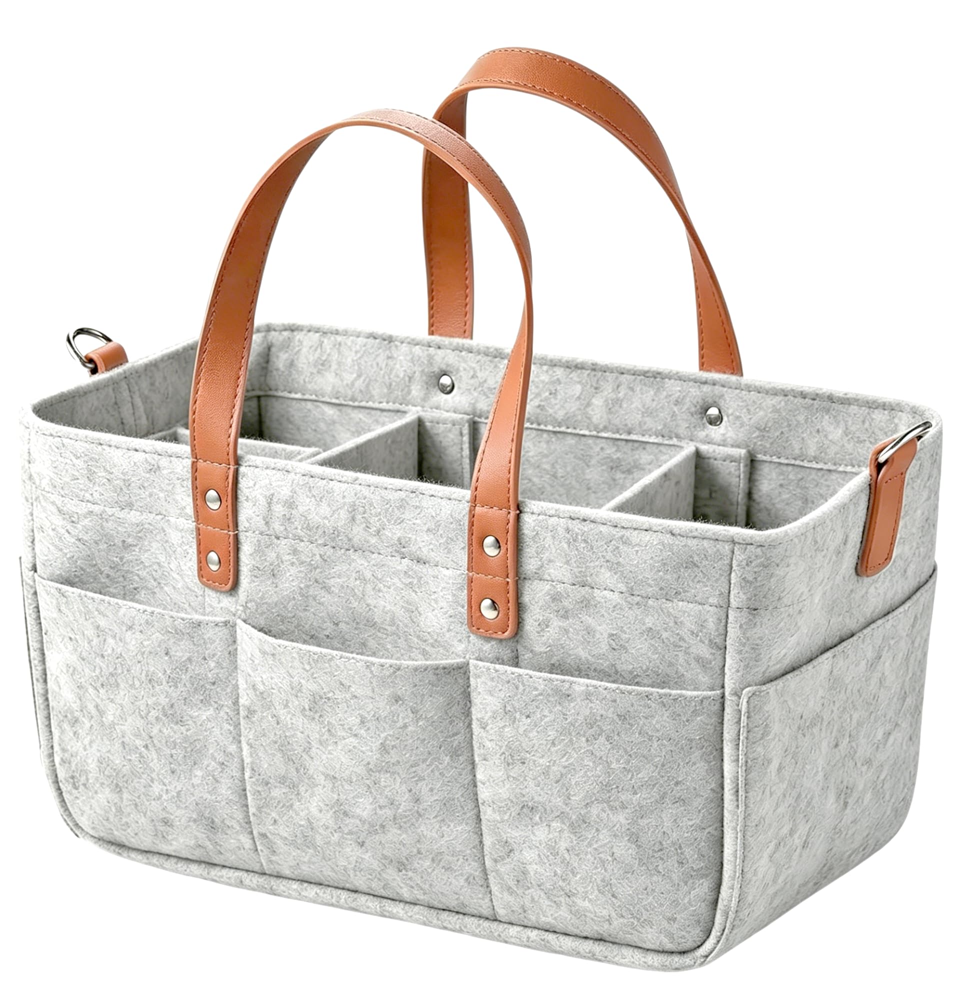 Abriclo Nursery Storage Basket -Diaper Caddy Organizer Nursery Storage Bin And Car Organizer For Diapers And Baby Wipes